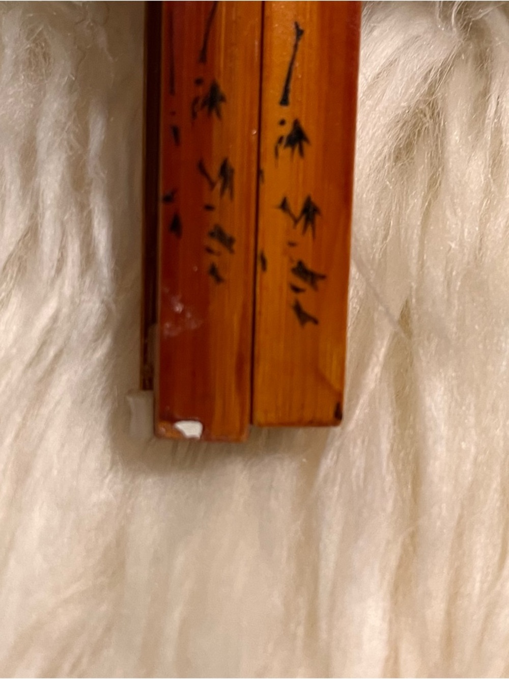 Handheld Paper Fan with Cat & Floral Design - Blue - Picture 6 of 7